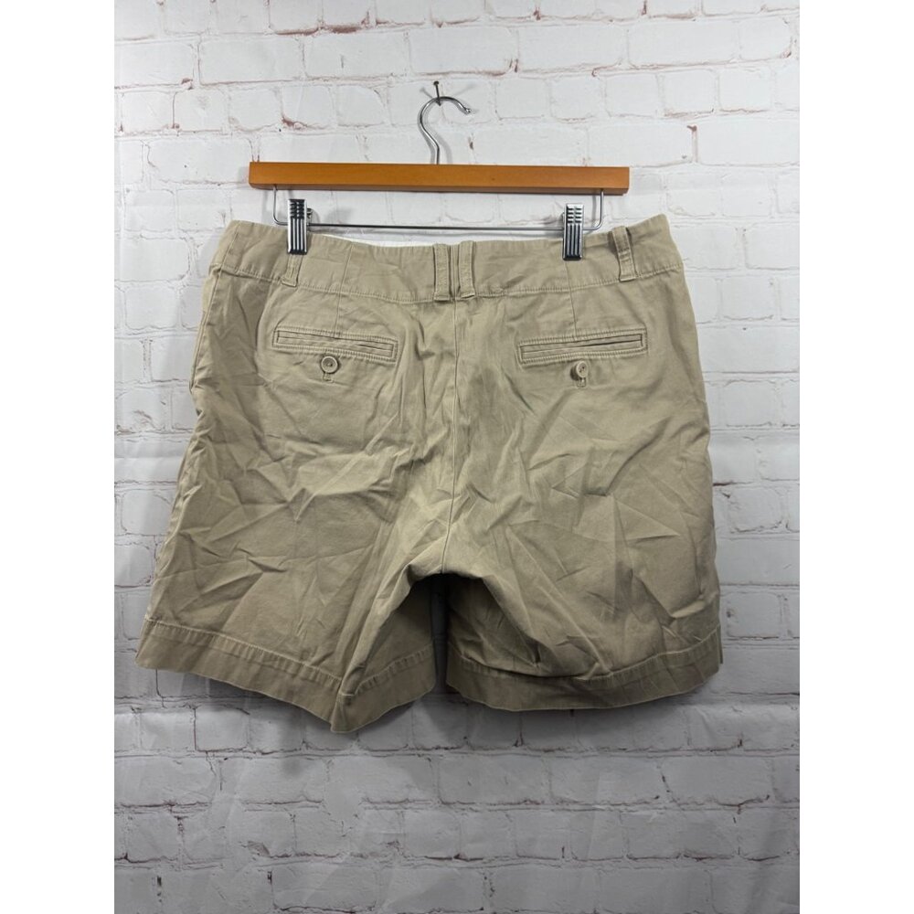 Talbot Shorts Womens Size 10 Khaki Casual Preppy Uniform Zip (READ) - Picture 2 of 8